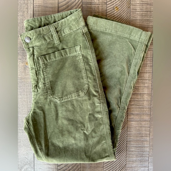 Free People - High Time Velvet Cropped Kick Flare Pants Women’s Size 10 (NWOT) - Picture 4 of 13